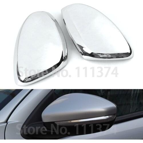 Rearview Mirror Cover Sticker For Peugeot 301 2014 2015 2016 2017 ABS Chrome Decor Cover Trim Decoration Accessories