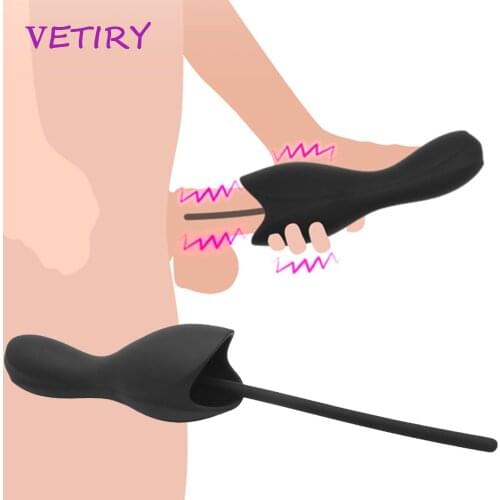 Male Penis Pump Vibrator Urethra Expansion Stimulator for Men Urethra Masturbation Penis Plug Erotic Sex Toys Penis massager