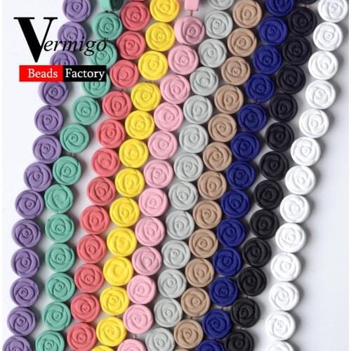 Natural Stone Nanotech Rubber Hematite Minerals Beads For Jewelry Making 6mm 19 Colors Round Loose Beads Diy Bracelets 15"Strand