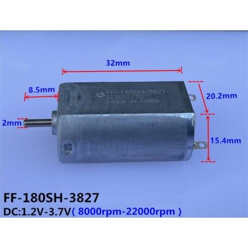 Brand new Mabuchi FF-180SH-3827 1.2V~3.7V 180 micro DC motor metal brush shaver motor