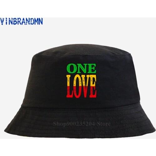 Jamaica Flag The Best of Red Yellow & Green Design cool hat RASTA ONE LOVE CITY Bucket hat Rastafari Lion King cool Fishing hats