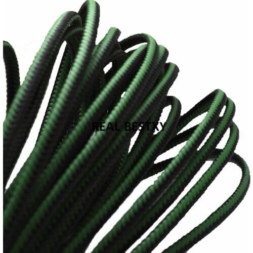 5m/lot approx 8*5mm green black Braided Leather Cord Bracelet Findings Flat Leather Rope Thread For DIY Jewelry Making cord