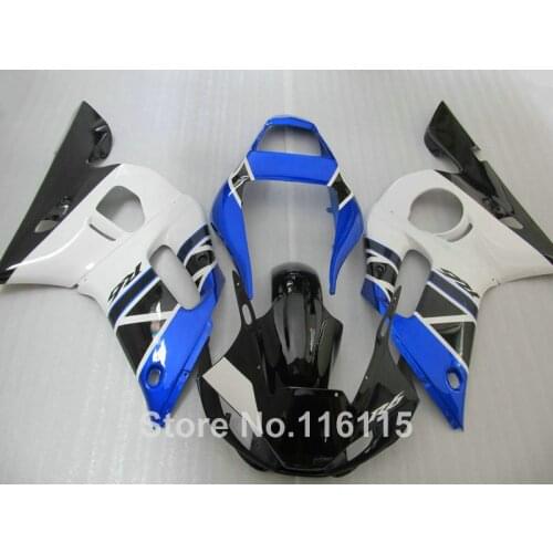 Full fairing kit for YAMAHA R6 1998 1999 2000 2001 2002 R6 blue white black YZF R6 fairings set 98-01 02 #3268