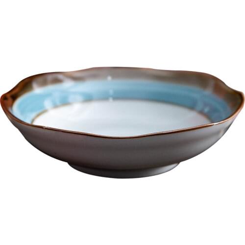 Hand-painted Ceramic Plate Family Tableware Set Soup Bowl with Japanese Rice Bowl Ceramic Dishes Set Manufacturers Direct Supply