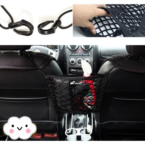 Car Organizer Seat Back Storage Mesh Net Bag Car Styling for Mitsubishi Asx Outlander Lancer EX Pajero Evolution Eclipse Grandis