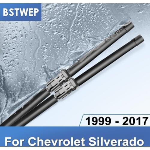 BSTWEP Wiper Blades for Chevrolet Silverado 22"&22" Fit Hook / Pinch Tab / Push Button Arms 1999 - 2017