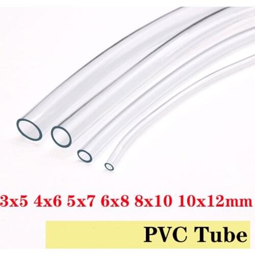 PVC Tube Transparent Soft Pipe Antifreeze Oil Hose Garden Irrigation Soft Hose Plant Watering Pots Irrigation Tube 1 meter