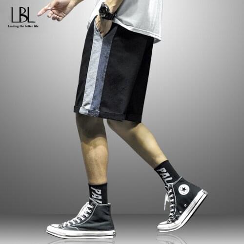 New Mens Fashion Summer Cotton Shorts Man Patchwork Loose Clothing Casual Cargo Breathable Shorts Male Quick Drying Boardshorts