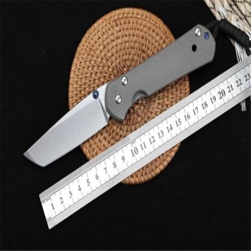 Folding Knife Chris Reeve Dasha 21ST Anniversary T-head D2 Blade Titanium Handle High Hardness Hunt And Camp Pocket EDC Tool