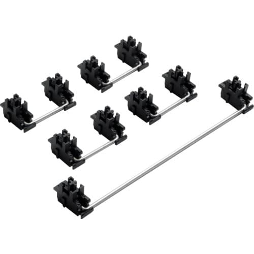 Customization Steel plate satellite shaft For Mechanical Keyboard Cherry MX Axis Switch Black mounted 6.25u 2u Stabilizers OEM