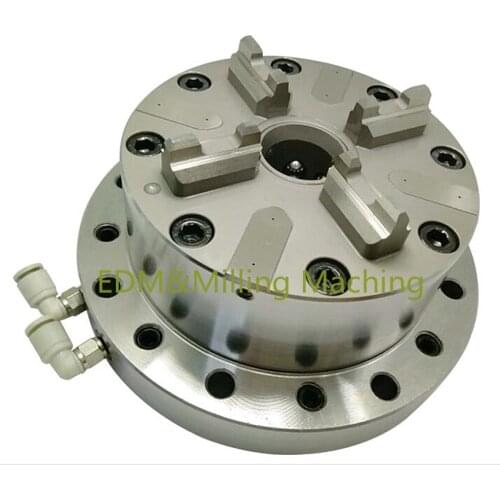 CNC EDM Wire Machine Vise Electrode Fixture Machining Tool M8 EROWA pneumatic chuck QK100 114x114x66mm