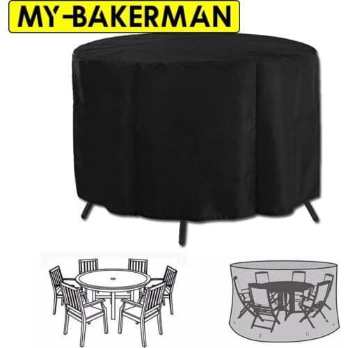 Outdoor Garden Furniture Rain Cover Round Waterproof Oxford Sofa Protection Garden Patio Rain Snow Chair Dust Proof Covers