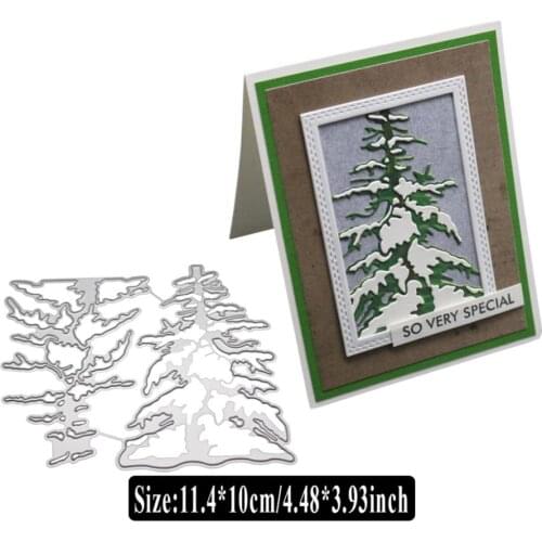Christmas Tree Die Cuts for Card Making,URYKE Metal Cutting Dies Stencil Decorations for DIY Embossing Scrapbooking New 2019