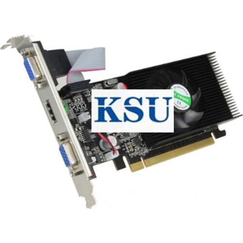 High Quality GT610 1GB PCI-E16X 1GB DDR2 HDMI+ Dual VGA port video graphic card