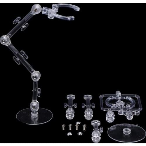 2 Sets Doll Stands Figure Display Bracket Action Base For 1/144 SHF Saint Sic Robot Model Effect Stage Act Suit
