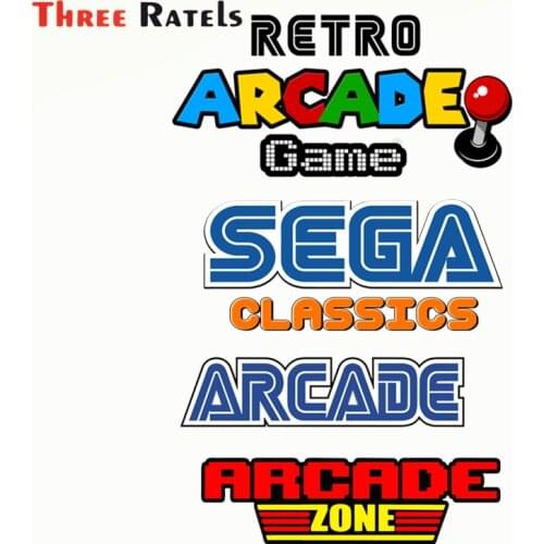 Three Ratels F689 For RetroGame Car Decals Custom Printing Motorcycle Scratch-Proof Vinyl Window Trunk Stickers