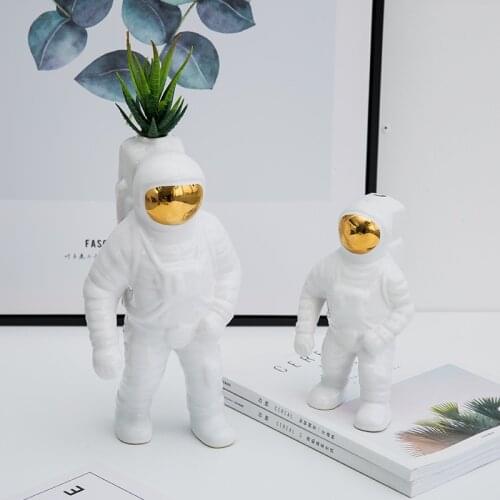 Astronaut Vase Decoration Ceramic modern creative model room decoration desktop decoration astronaut