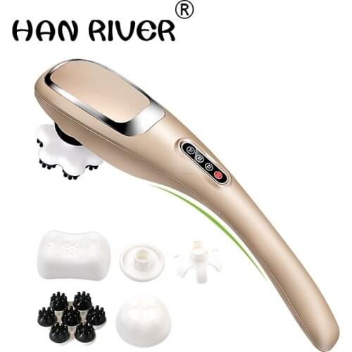 Dolphin massage stick electric cervical vertebra massage device neck the leg multifunctional full-body massage hammer