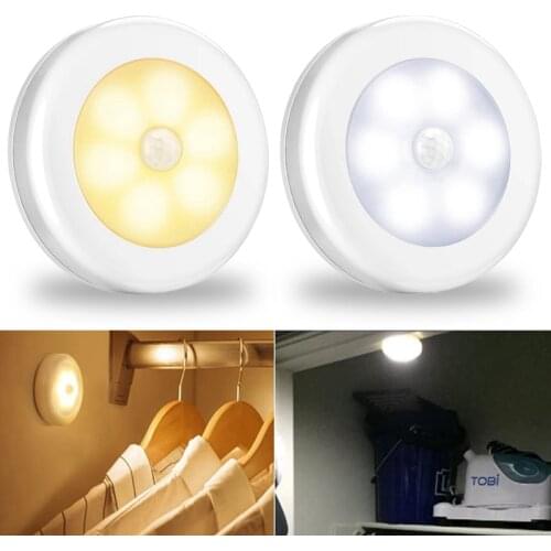 Motion Sensor Wireless LED Night Lights Bedroom Decor Light Detector Wall Decorative Lamp Staircase Closet Room Aisle Lighting