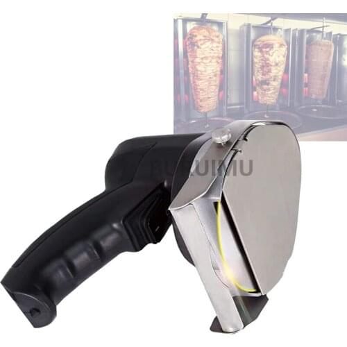 Stainless Steel Electric Handheld Shawarma Cutting Knife Doner Kebab Slicer Handheld Electric Barbecue Meat Slicer Kebab Cutter