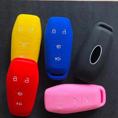 Funda Silicon Llave Cover Protector For Ford Smart fob key Mustang Fusion Expedition F-150 Expedition F-Series Truck Edge Keyles