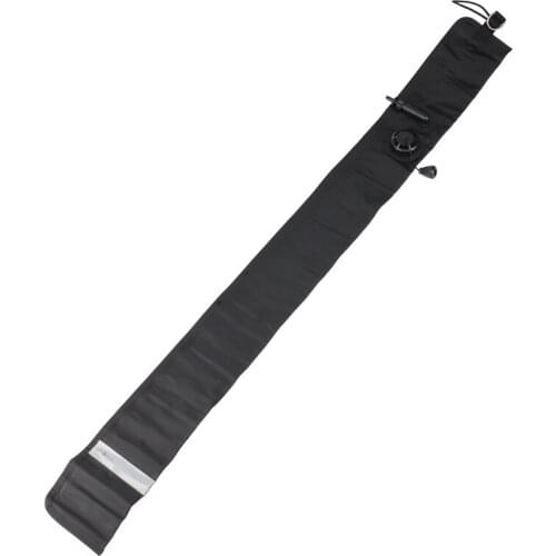 Hot AD-1M Scuba Diving Surface Marker Buoy SMB Signal Tube Safety Sausage SMB Gear For Underwater Snorkeling Diver,Black