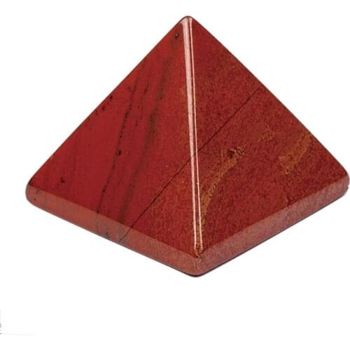 NaturaTumbled Red Jasper Semiprecious Stone Carved Pyramidal Crystal Healing Crafts