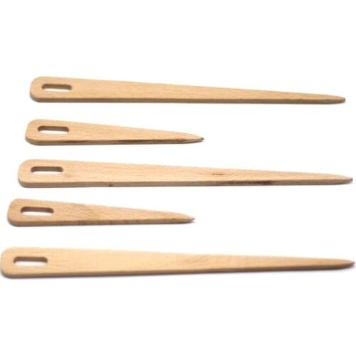 2021 New 5pcs/set Wood Weaving Shuttle Crochet Needle Hand Loom Stick Tapestry Knit DIY