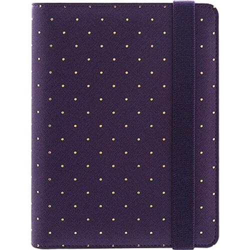 YIWI New A5 A6 A7 Purple Color Gold Ring Planners Agenda Notebooks Journal Kawaii DIY Stationery Wholesale Dokibook Abook
