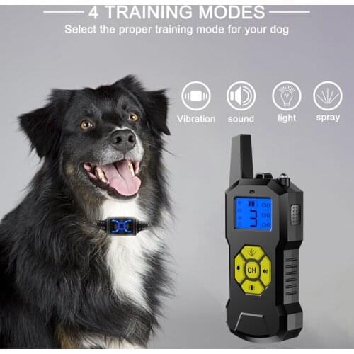 Dog Training Collar Dogs Waterproof Chargeable Dog Toys Remote Control Bark Stopper Anti-barking Stop Bark Pets Accessories