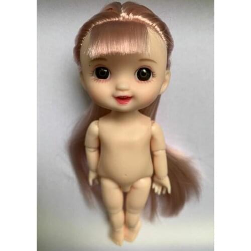 Smile 13 Moveable Jointed 16cm 1/8 Surprise Dolls cute Toys BJD Baby Naked Nude Body Dolls for Girls Gift Toy