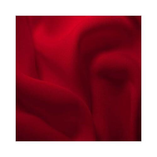 [Clearance Sale]SILK STRETCH DOUBLE GEORGETTE 19mm Width42"-108cmPure Fabric Silk Dress Stretch Fabric Meter Free Shipping Red