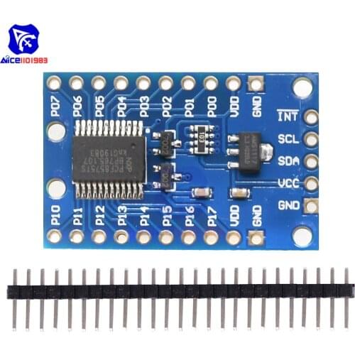 Diymore PCF8575TS Expansion Module I2C Communication Control Interface to 16 I/O Interface Converter Board for Arduino