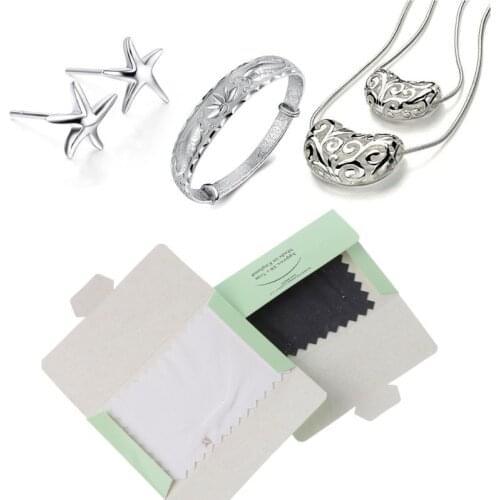 10Pcs Polishing Cloth Jewelry Polishing Silver Gold Clean Tool Jewelry Cleaner
