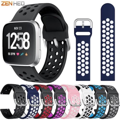 Silicone Wrist Band Bracelet For Fitbit Versa Watch Band Replacement Wristband Strap for Fitbit Versa 2 Watchband