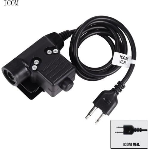 Tactical Headset Adapter U94 PTT Walkie Talkie for Baofeng Kenwood Midland Motorola Talkabout Hunting Military Airsoft