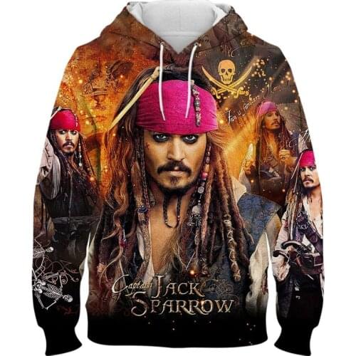 Pirates of the Caribbean Hoodies Fashion Mens Women Children 3D Print Streetwear Pullover Long Sleeve Boy Sweatshirts Cool Coat