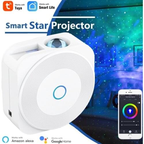 RGB Bluetooth Wifi Smart Galaxy Projector Voice Control Timing Setting Compatible with Tuya & Alexa & Google Home