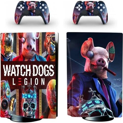 Watch Dogs 2 PS5 Standard Disc Edition Skin Sticker Decal Cover for PlayStation 5 Console & Controllers PS5 Skin Sticker Vinyl