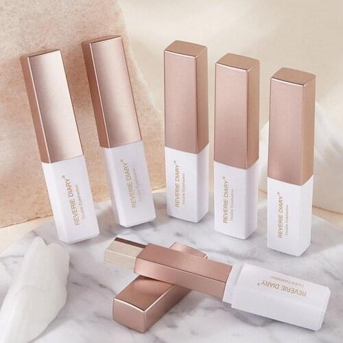 Lazy Gradient Two-color Eyeshadow Stick Rotating Velvet Lasting Lazy Color Double Waterproof Long Eyeshadow M2F0