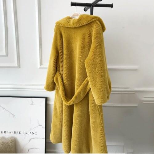 New 2019 Winter Female Fur Coats Large Big Size Fashion Womens Faux Mink Fur Water mink coat whole mink fur coat high quality