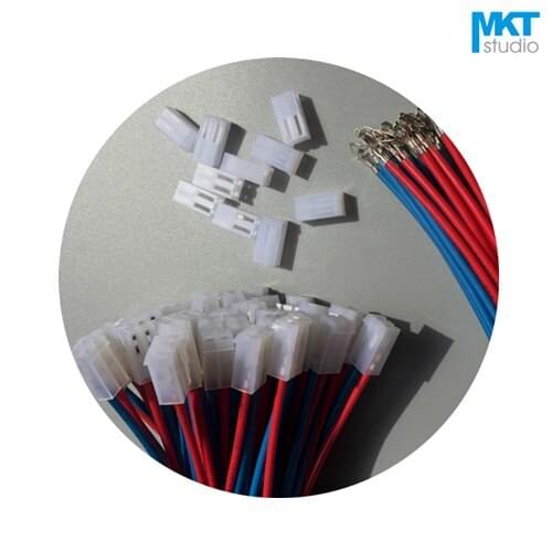 10Pcs 20cm Single CH3.96 Header AWG22 Colorful Wire Cable 2P 3P 4P