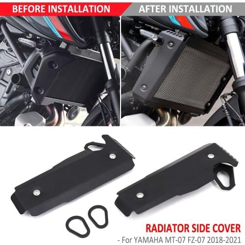 2018 2019 2020 2021 Motorcycle Radiator Grille Cover Protector Guard Side Covers For YAMAHA MT-07 MT07 MT 07 FZ-07 FZ07 FZ 07