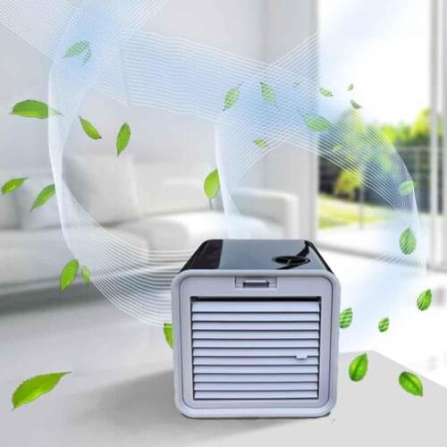 380ml Portable USB Air Conditioner Humidifier Home Office Table Mini Cooling Fan 3 wind speed is available and adjustable. cool