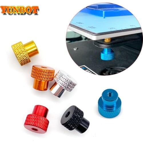 4PCS 3D printer Aluminum alloy Leveling components M3 screw Leveling spring Leveling knob suite for 3D printer Heating Bed parts