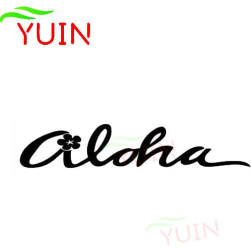 ALOHA Hawaii Style Car Sticker Fashion Cool Body Decal Personality PVC Decoration Cars Accessories Exquisite Waterproof Decals