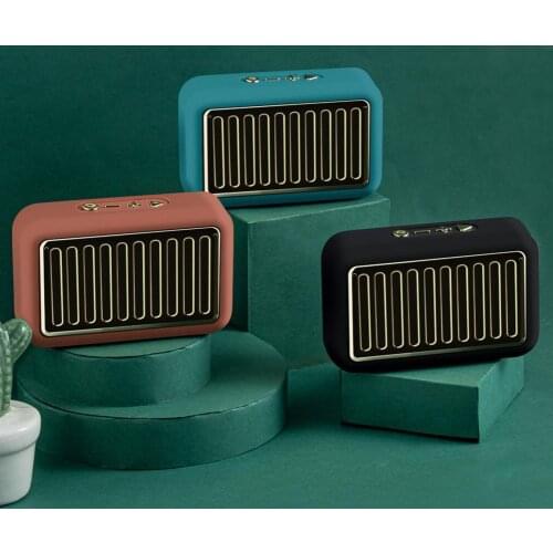 Retro Bluetooth Speaker Support TF-Card U Disk Portable Subwoofer Wireless Speaker for Home