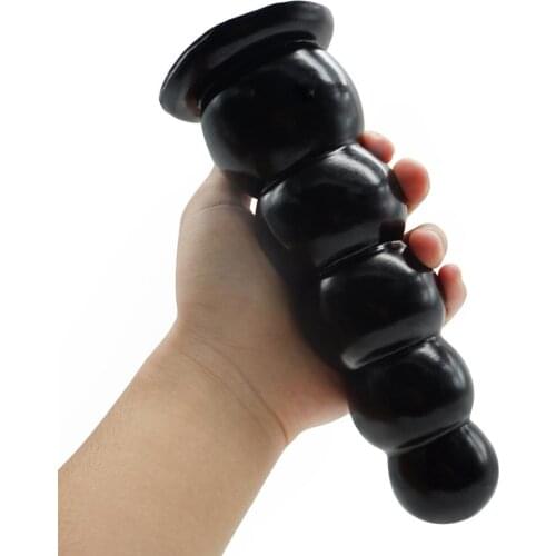 19cm Big Anal Beads Butt Plug Anus Dilator Lesbian Gay Sex Toys for Women Suction Cup Super Huge Anal Dildo Beads Adult Sex Shop