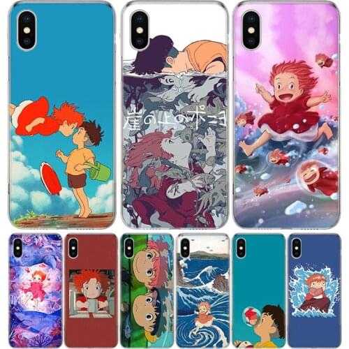 Ponyo on the Cliff By The Sea Case For iPhone 12 11 Pro 7 6 X 8 6S Plus XS MAX + XR 5S SE 10 Ten Art TPU Cover Phone Coque Capa
