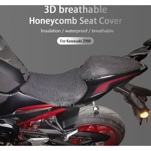 Motorcycle Seat Cushion Cover Net 3D Mesh Protector Insulation Cushion Cover For Kawasaki Z900 Z 900 ABS 2017 2018 2019 2020